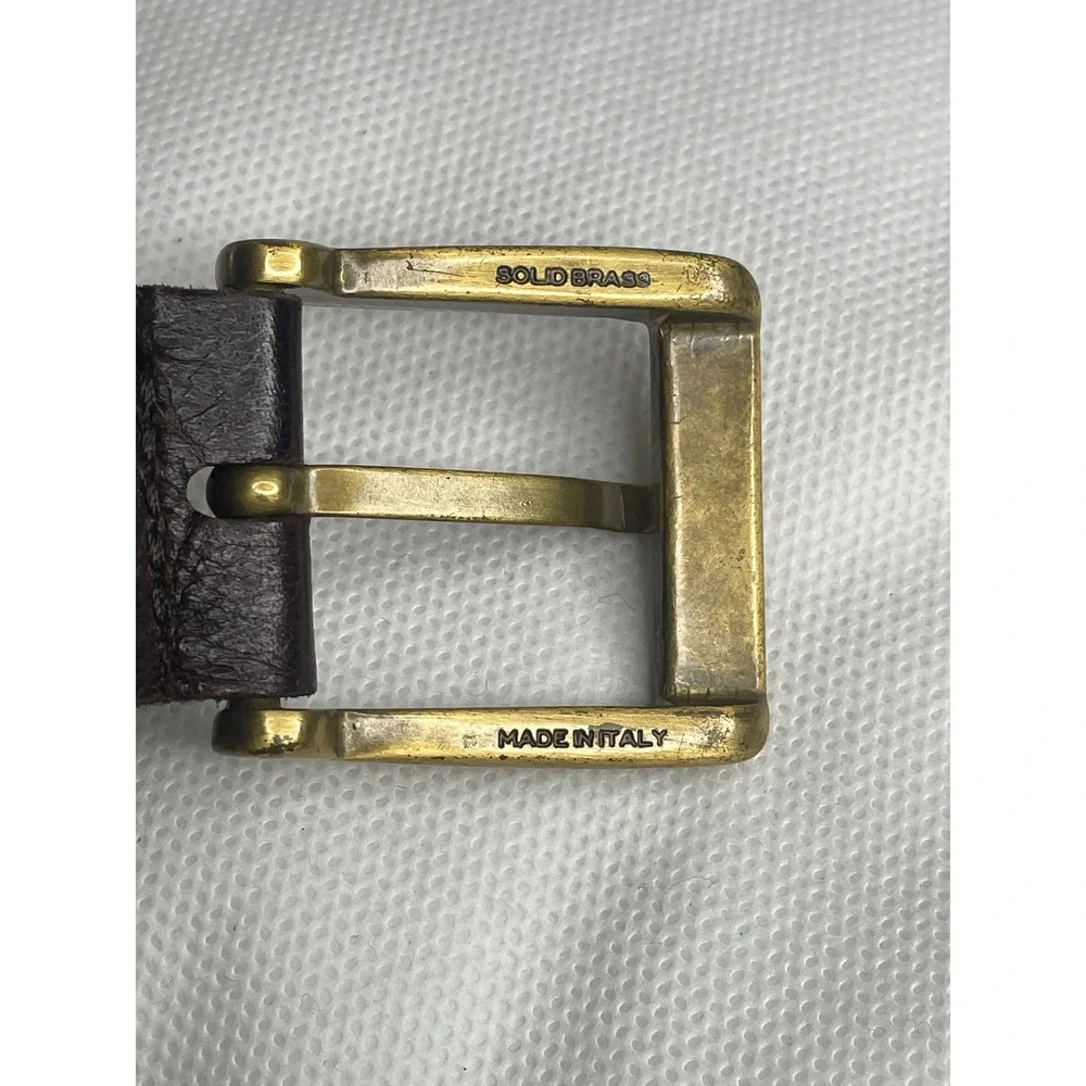 Johnston & Murphy Aniline Kipskin Shoulders Belt Handcrafted Size 32 (30